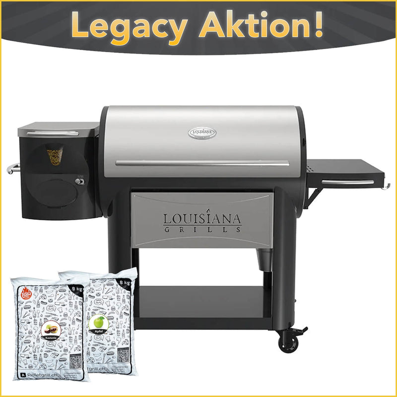 1200 Legacy Pelletgrill | AKTION + Pelletsäcke - Pelletgrill - Louisiana