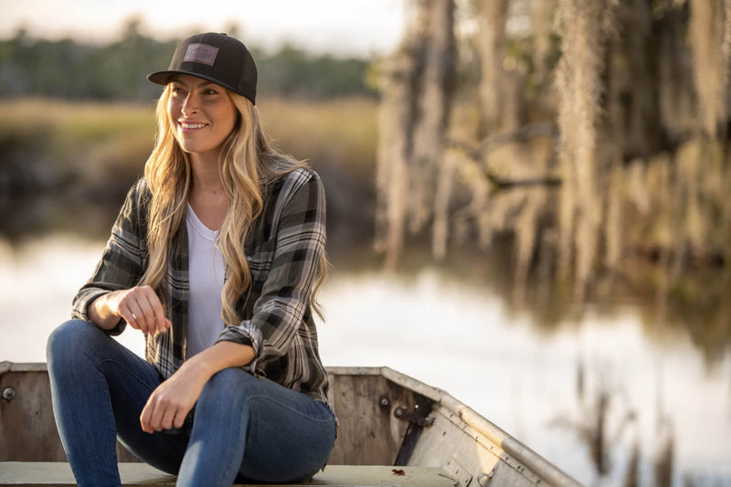 Leather Patch Trucker black - Zubehör - Traeger