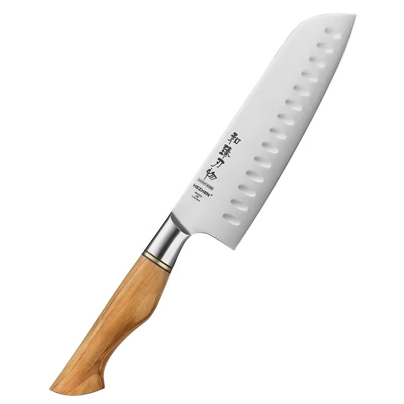 Santoku | Griff aus Olivenholz - Zubehör - HEZHEN