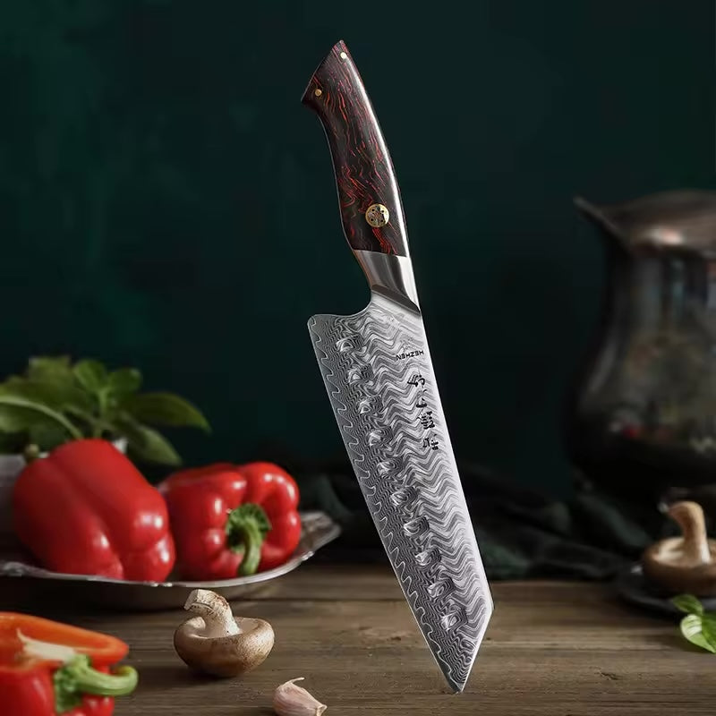 Damast Santoku | Elegant Series - Zubehör - HEZHEN