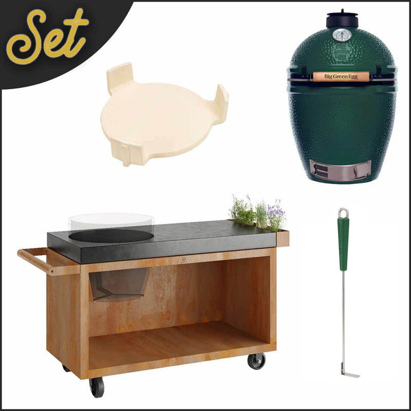 OFYR Tisch Bundle | inkl. Large Egg - Kohlengrill - Big-Green-Egg