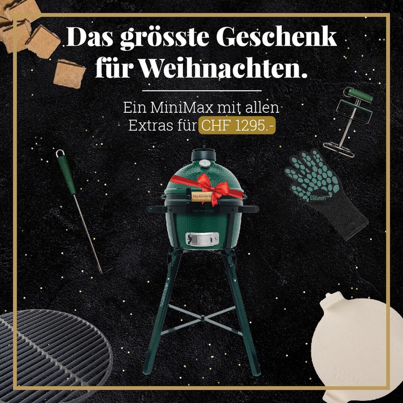 MiniMax Big Green Egg | Weihnachtsaktion - Kohlengrill - Big-Green-Egg