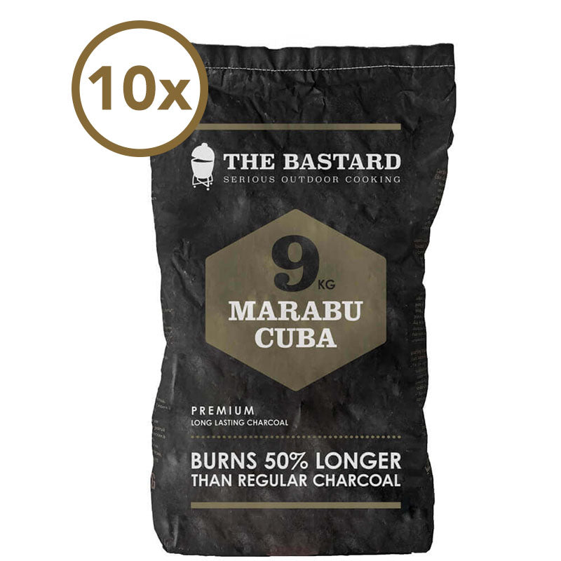10 x Holzkohle Marabu Holz mit je 9 kg - Zubehör - Bastard