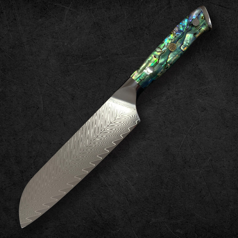 Damast Santoku | Pearl-Line - Zubehör - Ironwood